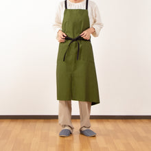 画像をギャラリービューアに読み込む, organic cottonエプロン ダークピスタチオ