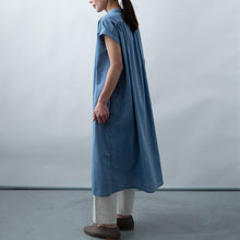 画像をギャラリービューアに読み込む, cottonボイル ギャザーワンピース