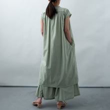 画像をギャラリービューアに読み込む, cottonボイル ギャザーワンピース