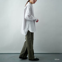 画像をギャラリービューアに読み込む, cotton リネン ワイドブラウス