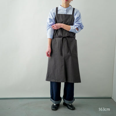 organic cottonエプロン ビターブラウン