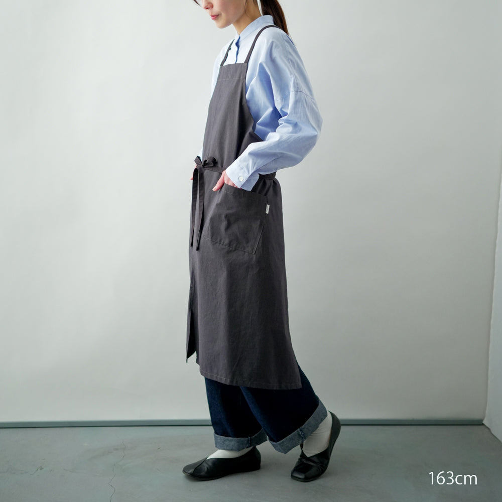 organic cottonエプロン ビターブラウン