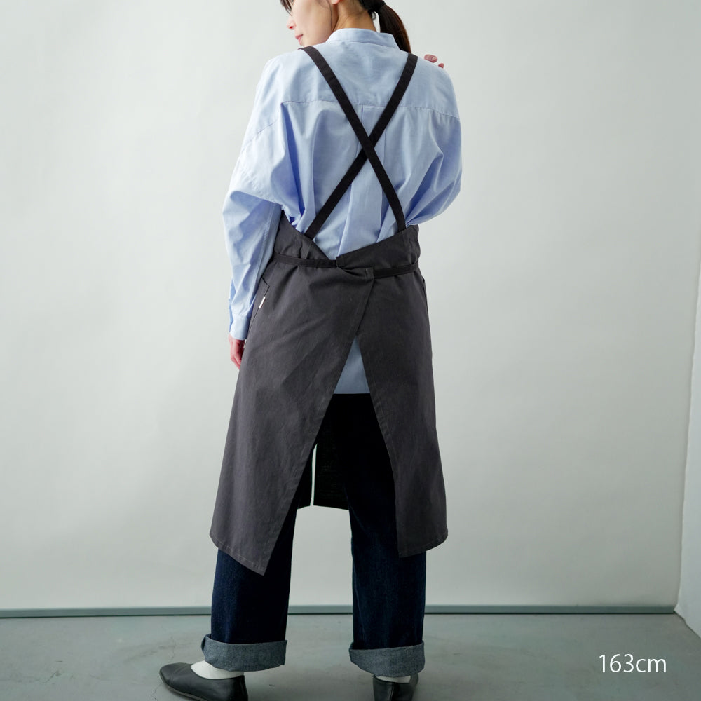 organic cottonエプロン ビターブラウン