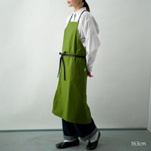 画像をギャラリービューアに読み込む, organic cottonエプロン ダークピスタチオ