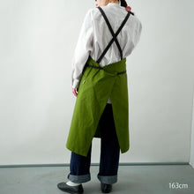 画像をギャラリービューアに読み込む, organic cottonエプロン ダークピスタチオ