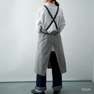 organic cottonエプロン クリームブラウン