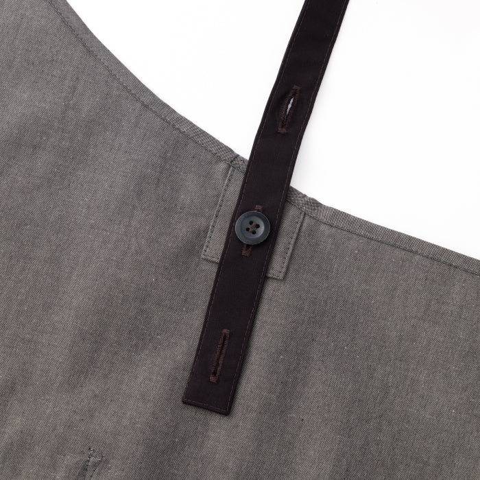 organic cottonエプロン クリームブラウン