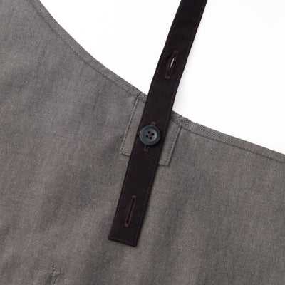 organic cottonエプロン クリームブラウン