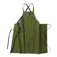 画像をギャラリービューアに読み込む, organic cottonエプロン ダークピスタチオ