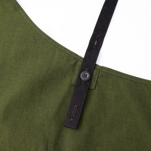 画像をギャラリービューアに読み込む, organic cottonエプロン ダークピスタチオ