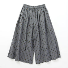 画像をギャラリービューアに読み込む, 綿麻ドットストライプ ギャザーパンツ