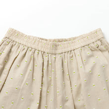 画像をギャラリービューアに読み込む, 綿麻ドットストライプ ギャザーパンツ