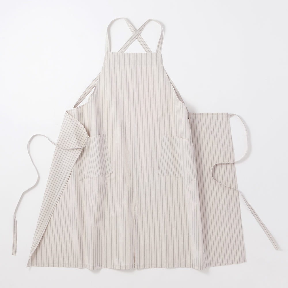 organic cottonエプロン エクリュST