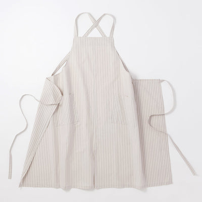 organic cottonエプロン エクリュST