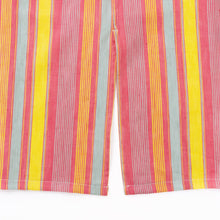 画像をギャラリービューアに読み込む, 綿麻マルチストライプエプロン レッド