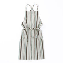 画像をギャラリービューアに読み込む, 綿麻マルチストライプエプロン ウグイス