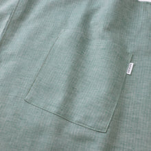 画像をギャラリービューアに読み込む, 綿麻ヘリンボーン エプロン グリーン