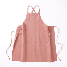 画像をギャラリービューアに読み込む, 綿麻ヘリンボーン エプロン オレンジ