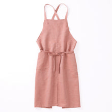 画像をギャラリービューアに読み込む, 綿麻ヘリンボーン エプロン オレンジ