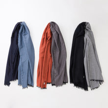 画像をギャラリービューアに読み込む, バイカラーコットンカシミヤストール