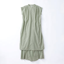 画像をギャラリービューアに読み込む, cottonボイル ギャザーワンピース