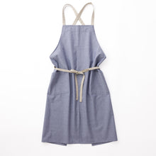 画像をギャラリービューアに読み込む, organic cottonエプロン ネイビー