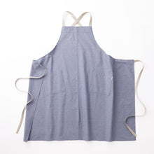 画像をギャラリービューアに読み込む, organic cottonエプロン ネイビー