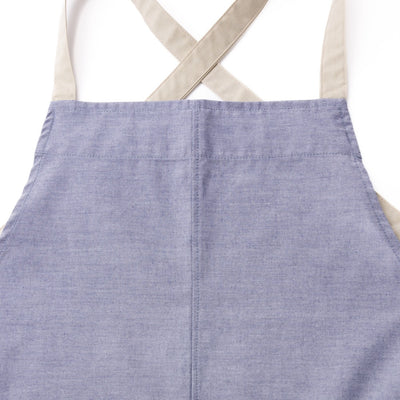 organic cottonエプロン ネイビー