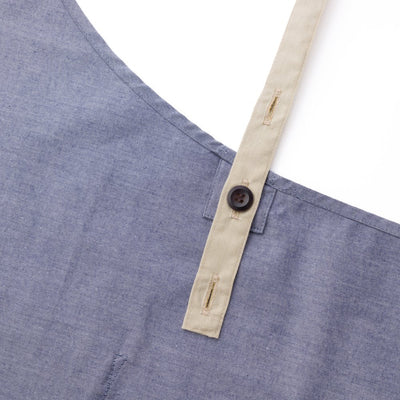 organic cottonエプロン ネイビー