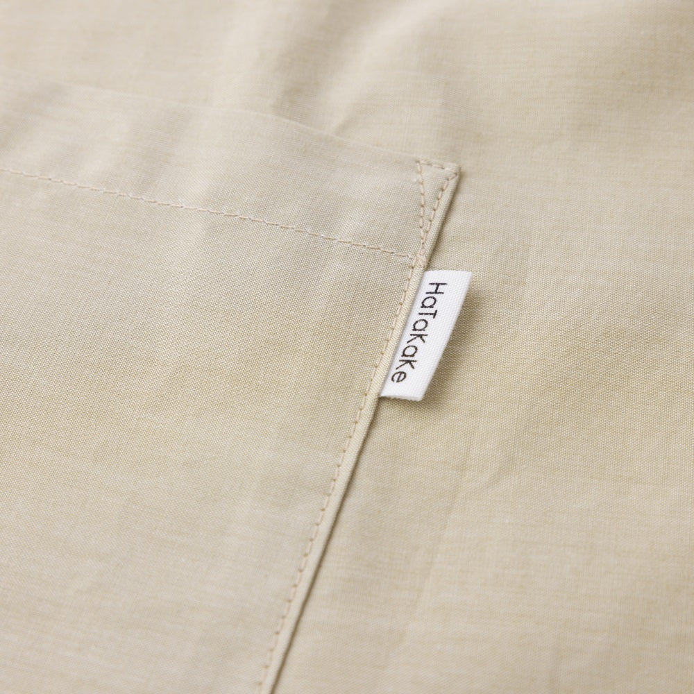 organic cottonエプロン イエローベージュ