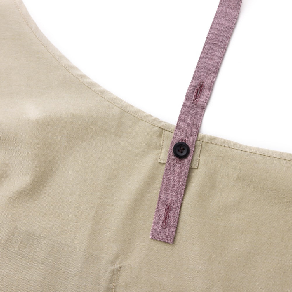organic cottonエプロン イエローベージュ