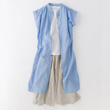 画像をギャラリービューアに読み込む, cottonボイル ギャザーワンピース