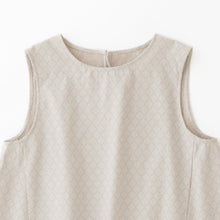 画像をギャラリービューアに読み込む, タイルジャカードノースリーブブラウス