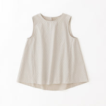 画像をギャラリービューアに読み込む, タイルジャカードノースリーブブラウス