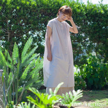 画像をギャラリービューアに読み込む, cottonボイル ギャザーワンピース