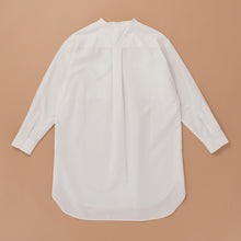 画像をギャラリービューアに読み込む, organic cottonロングシャツ【HaTaKaKe shiro】