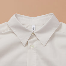 画像をギャラリービューアに読み込む, organic cottonオーバーサイズシャツ(ユニセックス)【HaTaKaKe shiro】