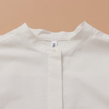 画像をギャラリービューアに読み込む, organic cottonロングシャツ【HaTaKaKe shiro】