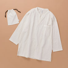 画像をギャラリービューアに読み込む, SHIWAコットン リラックスプルオーバーシャツ(巾着付き)