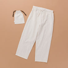 画像をギャラリービューアに読み込む, SHIWAコットン リラックスパンツ(巾着付き)