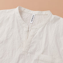 画像をギャラリービューアに読み込む, SHIWAコットン リラックスプルオーバーシャツ(巾着付き)
