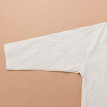 画像をギャラリービューアに読み込む, SHIWAコットン リラックスプルオーバーシャツ(巾着付き)