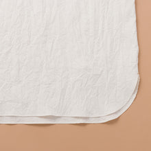 画像をギャラリービューアに読み込む, SHIWAコットン リラックスノーカラーシャツ(巾着付き)