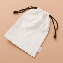 画像をギャラリービューアに読み込む, SHIWAコットン リラックスノーカラーシャツ(巾着付き)