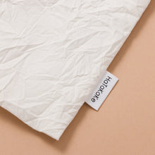 画像をギャラリービューアに読み込む, SHIWAコットン リラックスノーカラーシャツ(巾着付き)