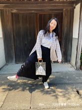 画像をギャラリービューアに読み込む, shuttle チェック チュニック(グレー )