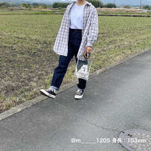 画像をギャラリービューアに読み込む, shuttle チェック チュニック(グレー )