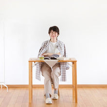 画像をギャラリービューアに読み込む, shuttle チェック チュニック(グレー )