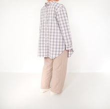 画像をギャラリービューアに読み込む, shuttle チェック チュニック(グレー )