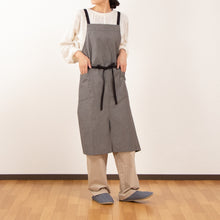 画像をギャラリービューアに読み込む, organic cottonエプロン クリームブラウン
